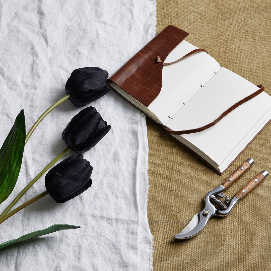 Tall Black Triple Tulip Stem - Modern Rattan Ltd