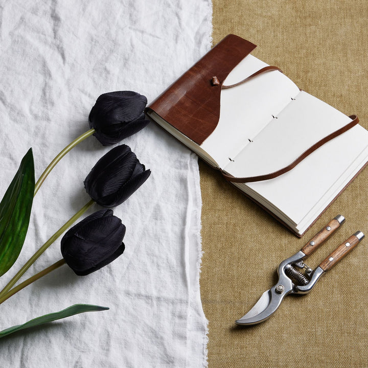 Tall Black Triple Tulip Stem - Modern Rattan Ltd