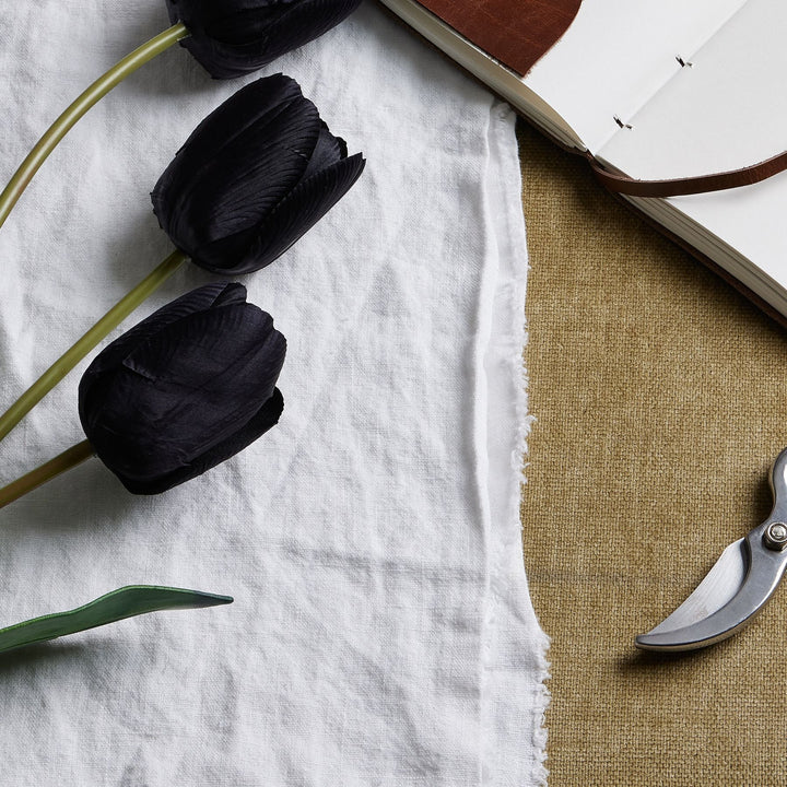 Tall Black Triple Tulip Stem - Modern Rattan Ltd