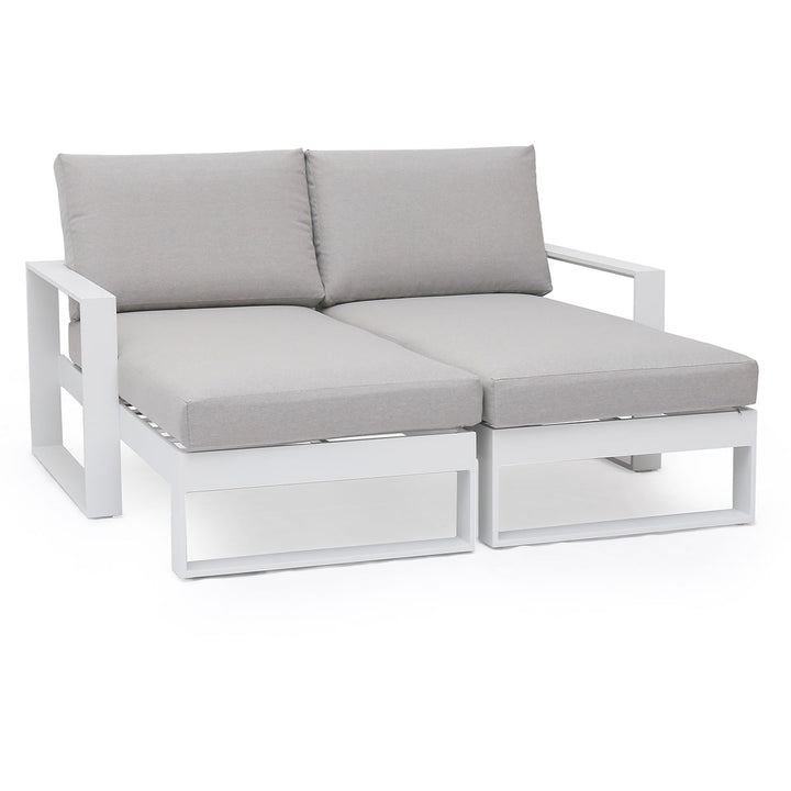 Maze -  Amalfi Double Sunlounger Set with Side Table