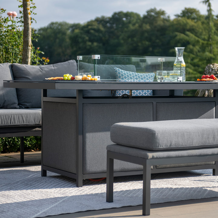 Maze -  Pulse 3 Seat Sofa Dining Set with Fire Pit