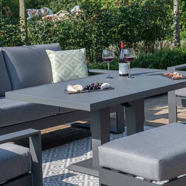 Amalfi 2 Seat Sofa Set With Rising Table - Modern Rattan