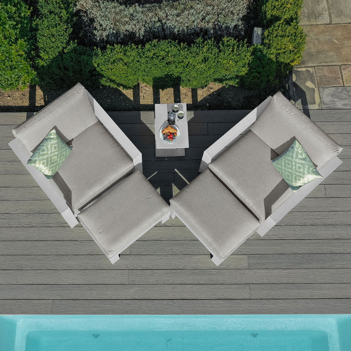 Amalfi 5pc Lounge Set - Modern Rattan