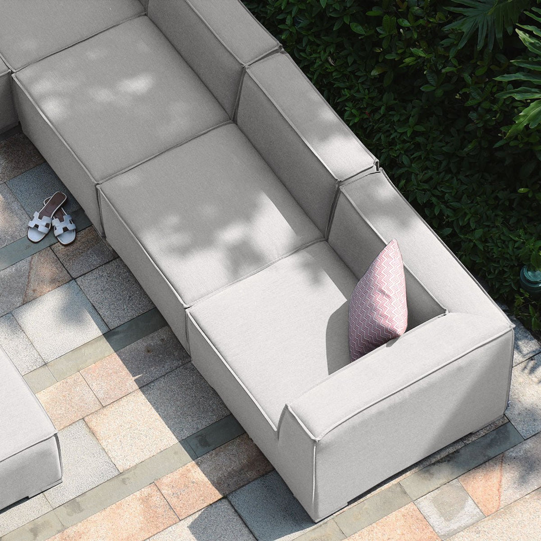 Apollo Large Corner Sofa Group - Modern Rattan