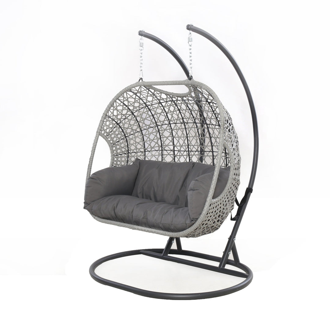 Ascot Double Hanging Chair - Modern Rattan