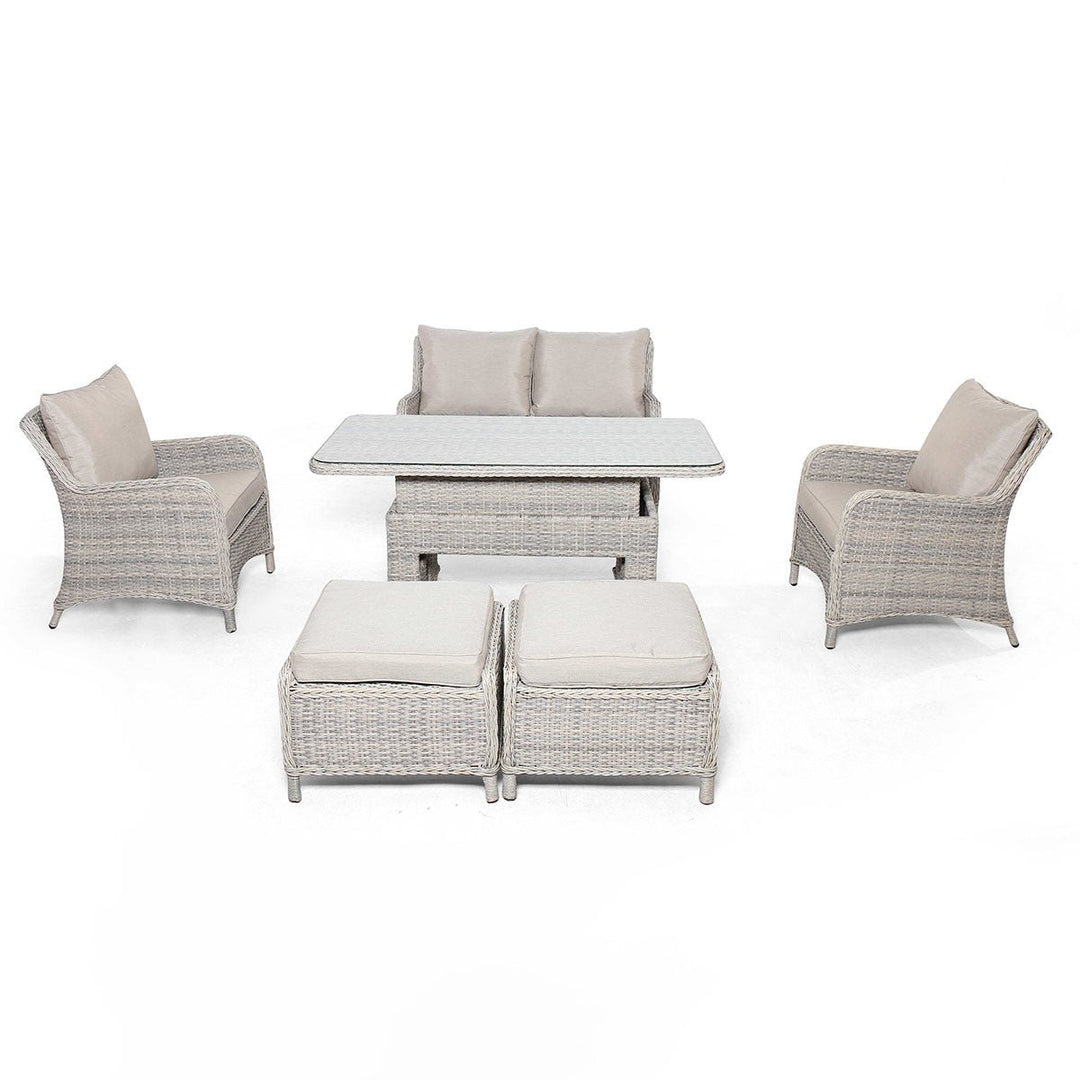 Cotswold 2 Seat Sofa Dining with Rising Table - Modern Rattan