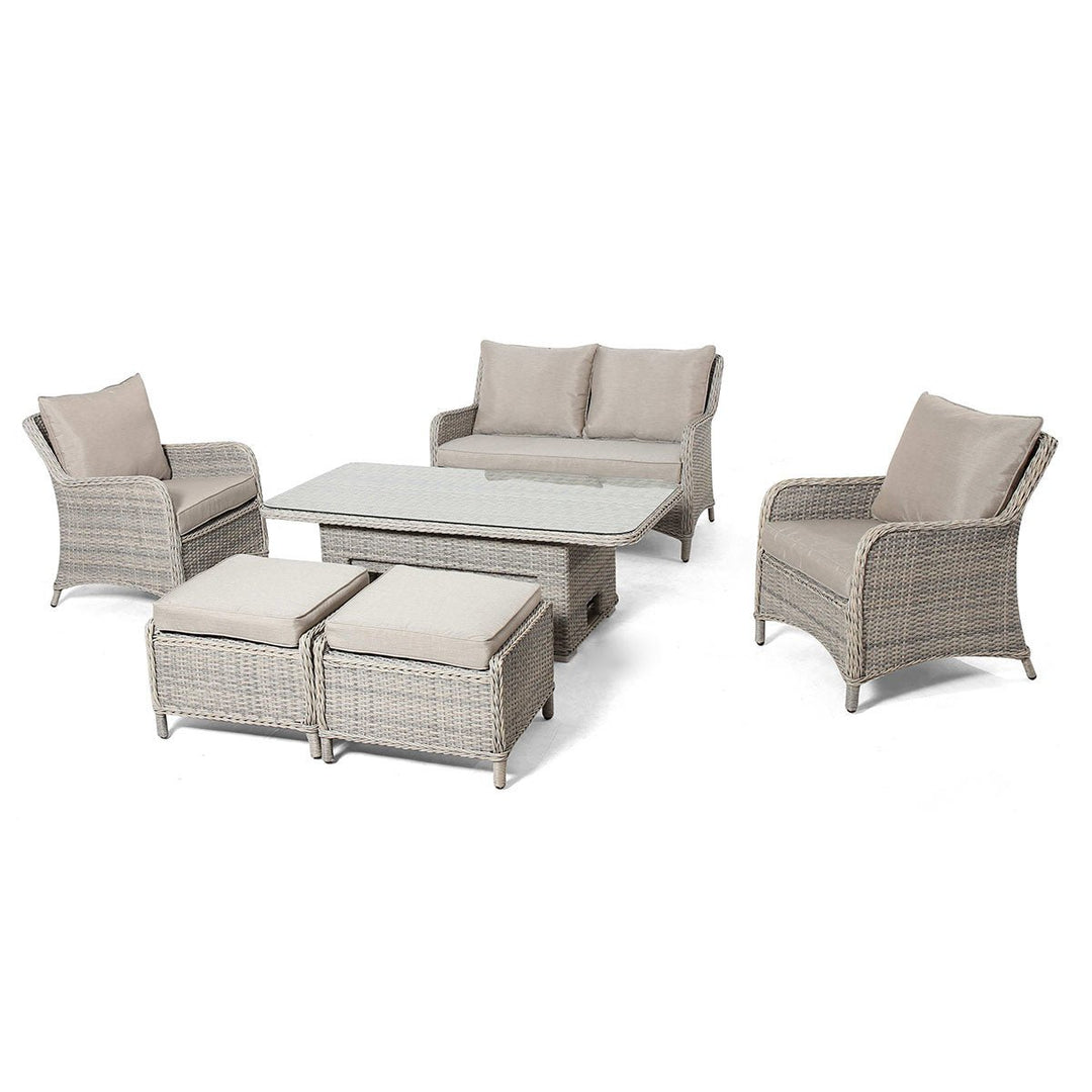 Cotswold 2 Seat Sofa Dining with Rising Table - Modern Rattan