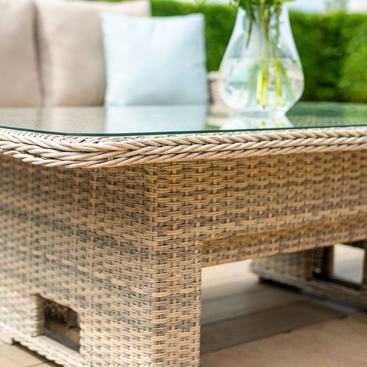 Cotswold 3 Seat Sofa Dining with Rising Table - Modern Rattan