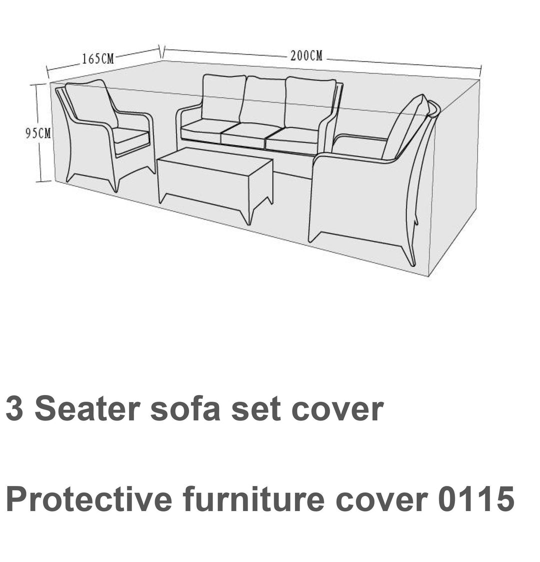 Cover 3 seater sofa sets - COVE0115 - Modern Rattan