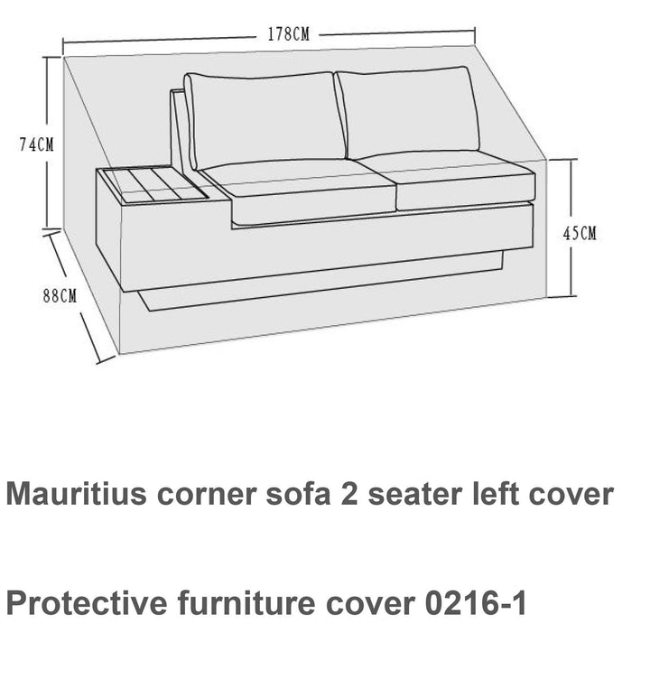 Cover for Mauritius Daybed - COVE0216 - Modern Rattan