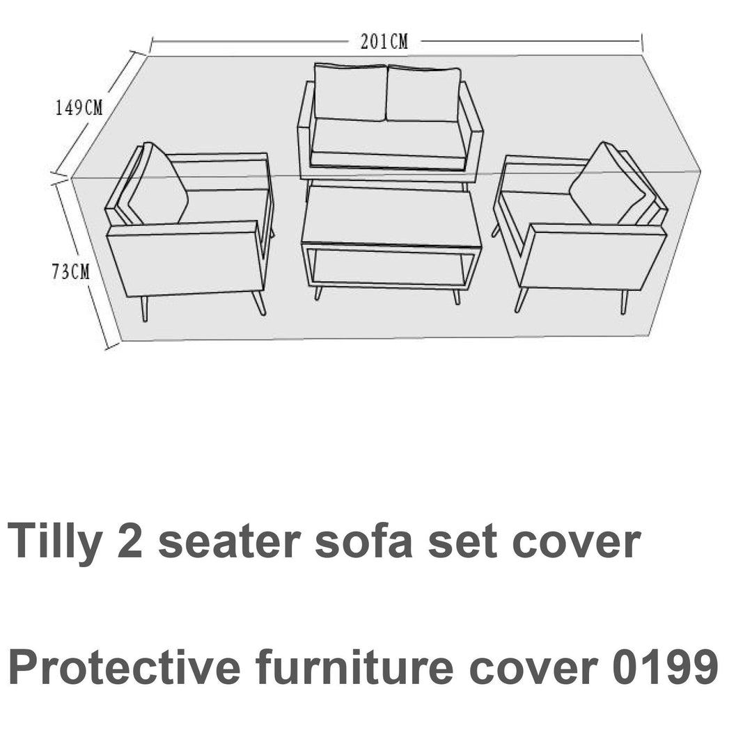 Cover To fit Tilly 201*149*73 - COVE0199 - Modern Rattan