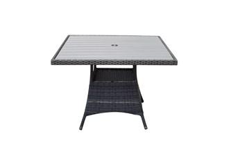EMILY Square Table 100 x 100 with Polywood Top - Modern Rattan
