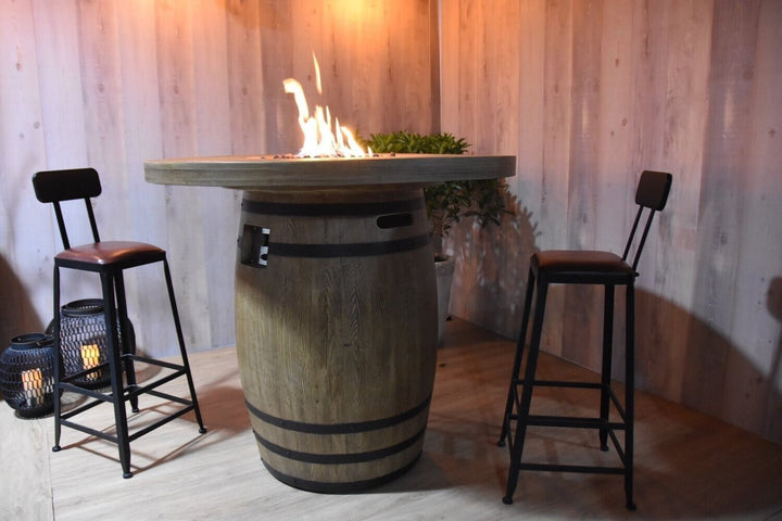 Lafite Barrel Bar Table - Modern Rattan