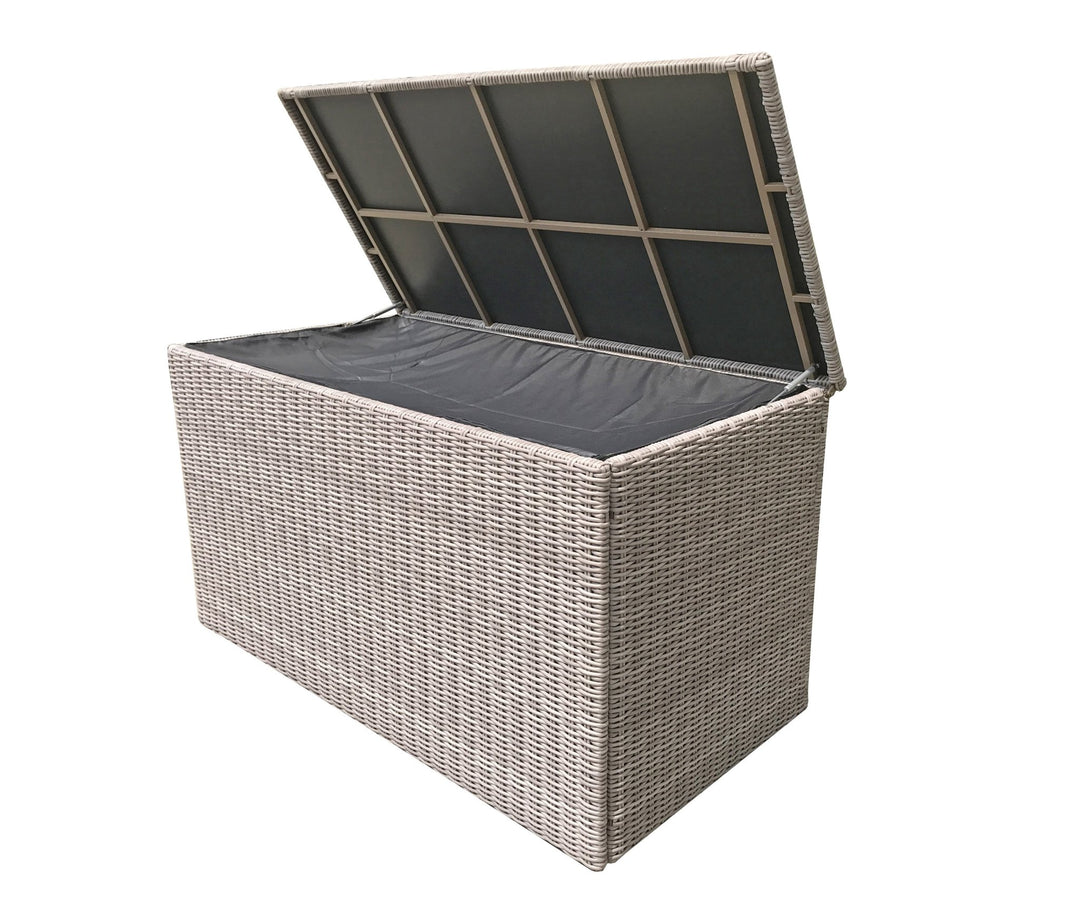 Large cushion box for SARA0260 in 8mm half round grey weave - CUSH0281 - Modern Rattan