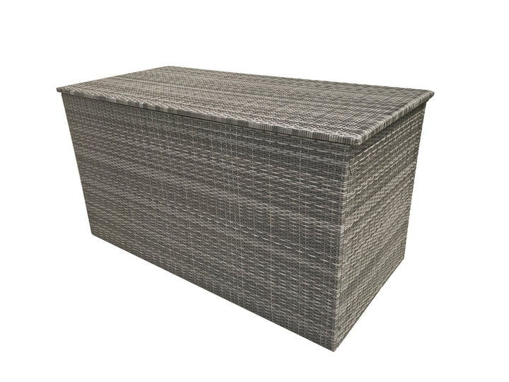 Large & Medium cushion box in 8mm flat grey weave - Modern Rattan