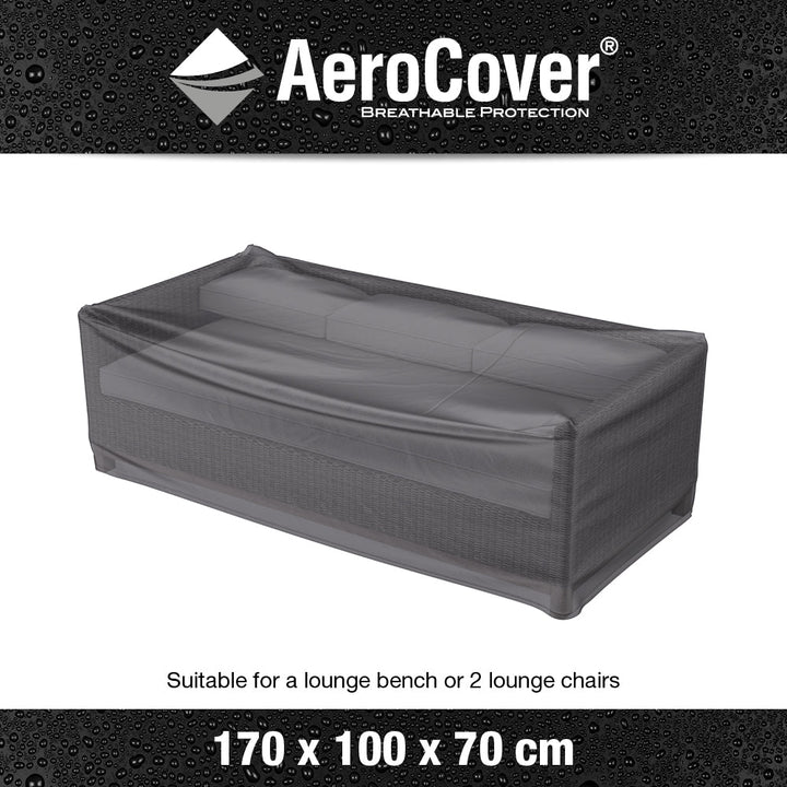 Lounge Bench Aerocover 170 x 100 x 70cm high - Modern Rattan