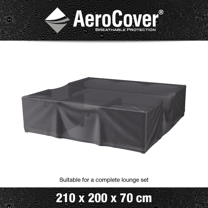 Lounge Set Aerocover 210 x 200 x 70cm high - Modern Rattan