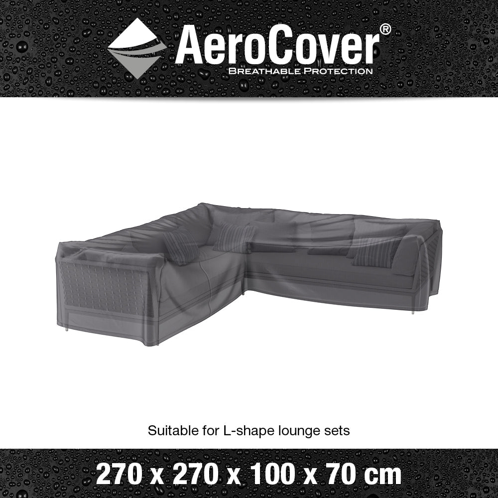 Lounge Set Aerocover L-Shape 270 x 270 x 100 x 70 - Modern Rattan