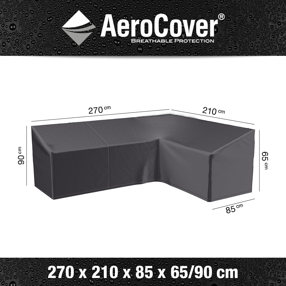 Lounge Set Aerocover Long Left Cover 270x210x85x65x90cm - Modern Rattan