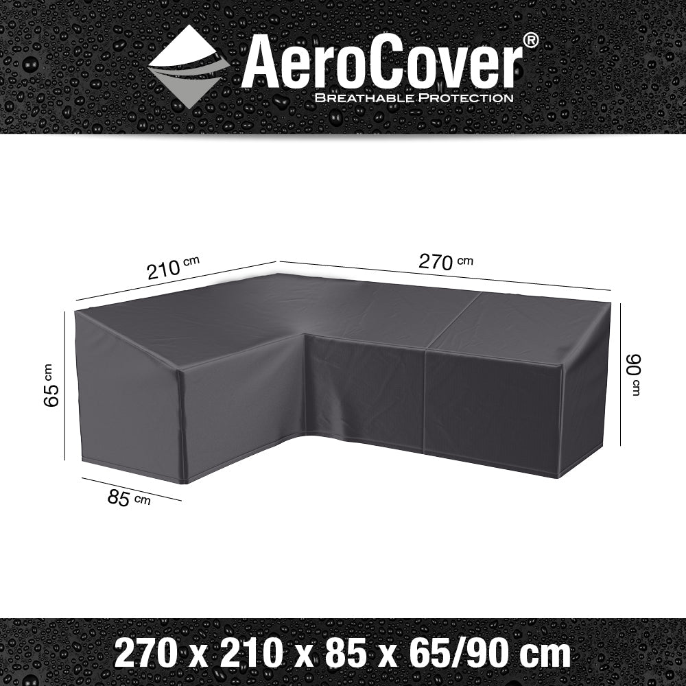 Lounge Set Aerocover Long Right Cover 70x210x85x65x90cm - Modern Rattan