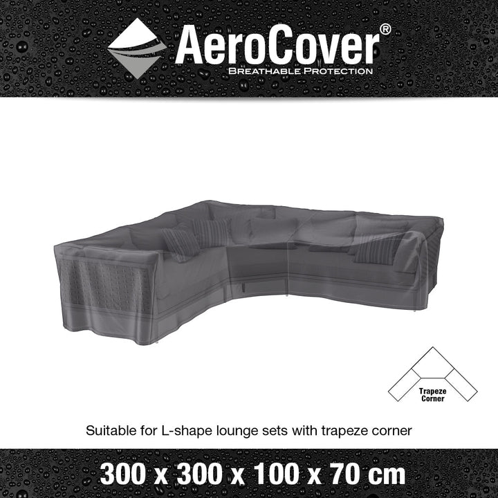 Lounge Set Aerocover Trapeeze 300x300x100x70cm - Modern Rattan