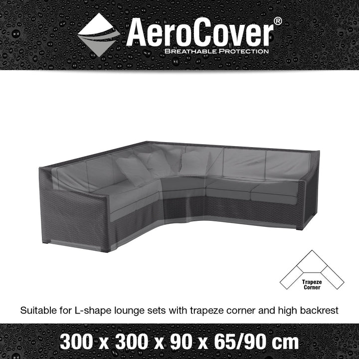 Lounge Set Aerocover Trapeeze 300x300x90x65x90cm - Modern Rattan