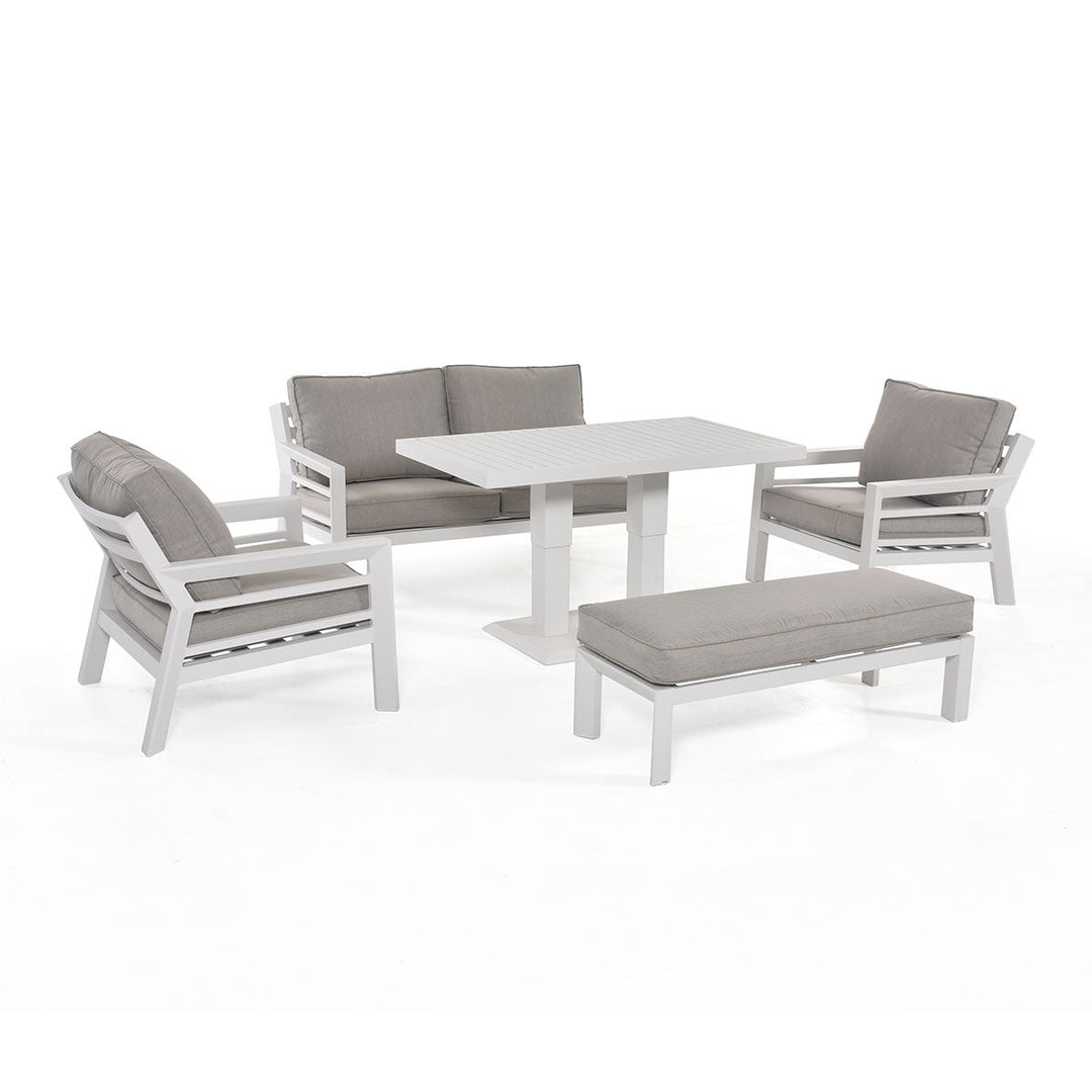 Maze - New York 2 Seat Sofa Set with Rising Table - Modern Rattan