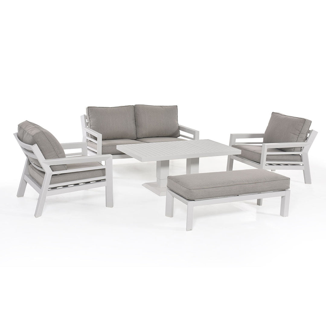 Maze - New York 2 Seat Sofa Set with Rising Table - Modern Rattan