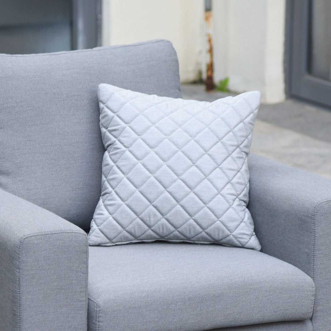 Pair of Quilted Scatter Cushion - Modern Rattan