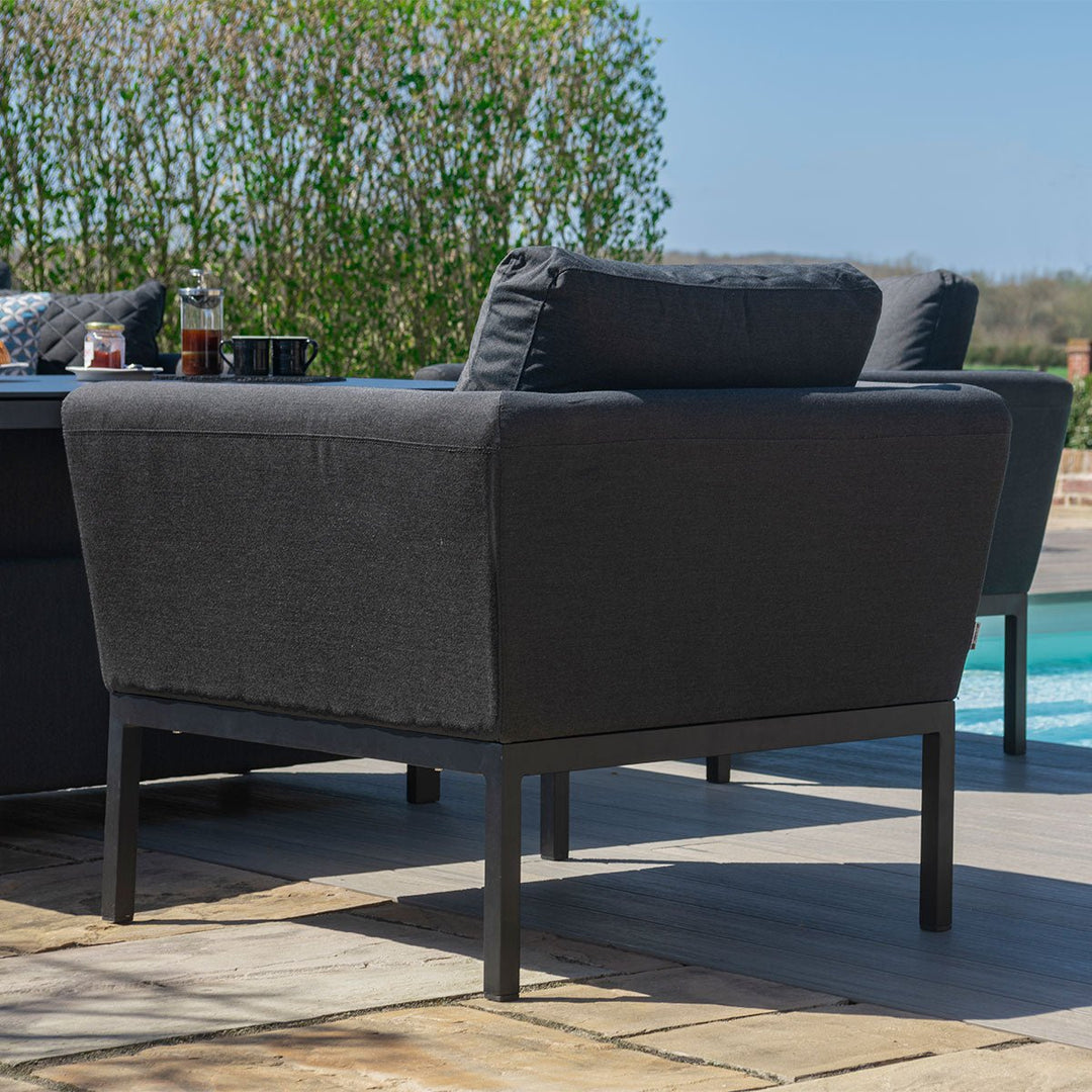 Pulse 3 Seat Sofa Dining Set with Rising Table - Modern Rattan