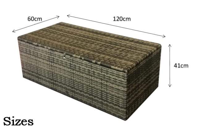 Rattan Brown Holly 3 seater + 2 seater + chair + Table + storage box | Holl0285 - Modern Rattan