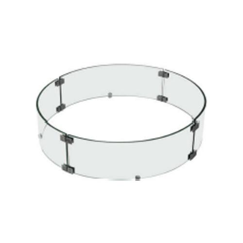 Round Fire Pit Glass Windscreen - ONC05-002 - Modern Rattan