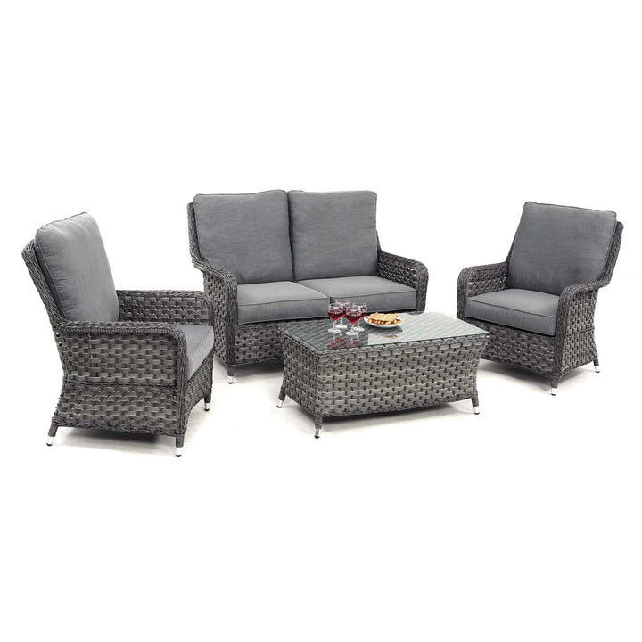 Maze Victoria High Back 2 Seat Sofa Set Modern Rattan