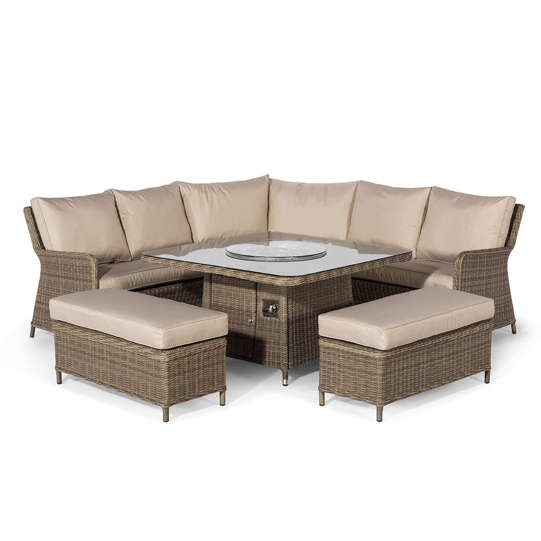 Winchester Royal Corner with Fire Pit - Modern Rattan